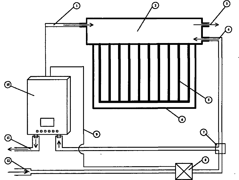 Instant hot constant temperature solar energy hot-water system