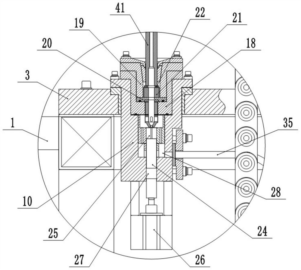 Uniform flow plating device for inner wall of pipe fitting