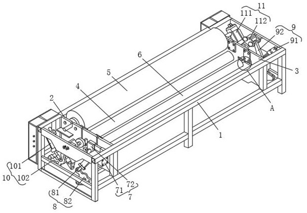 Film breaking mechanism of full-automatic film laminating machine