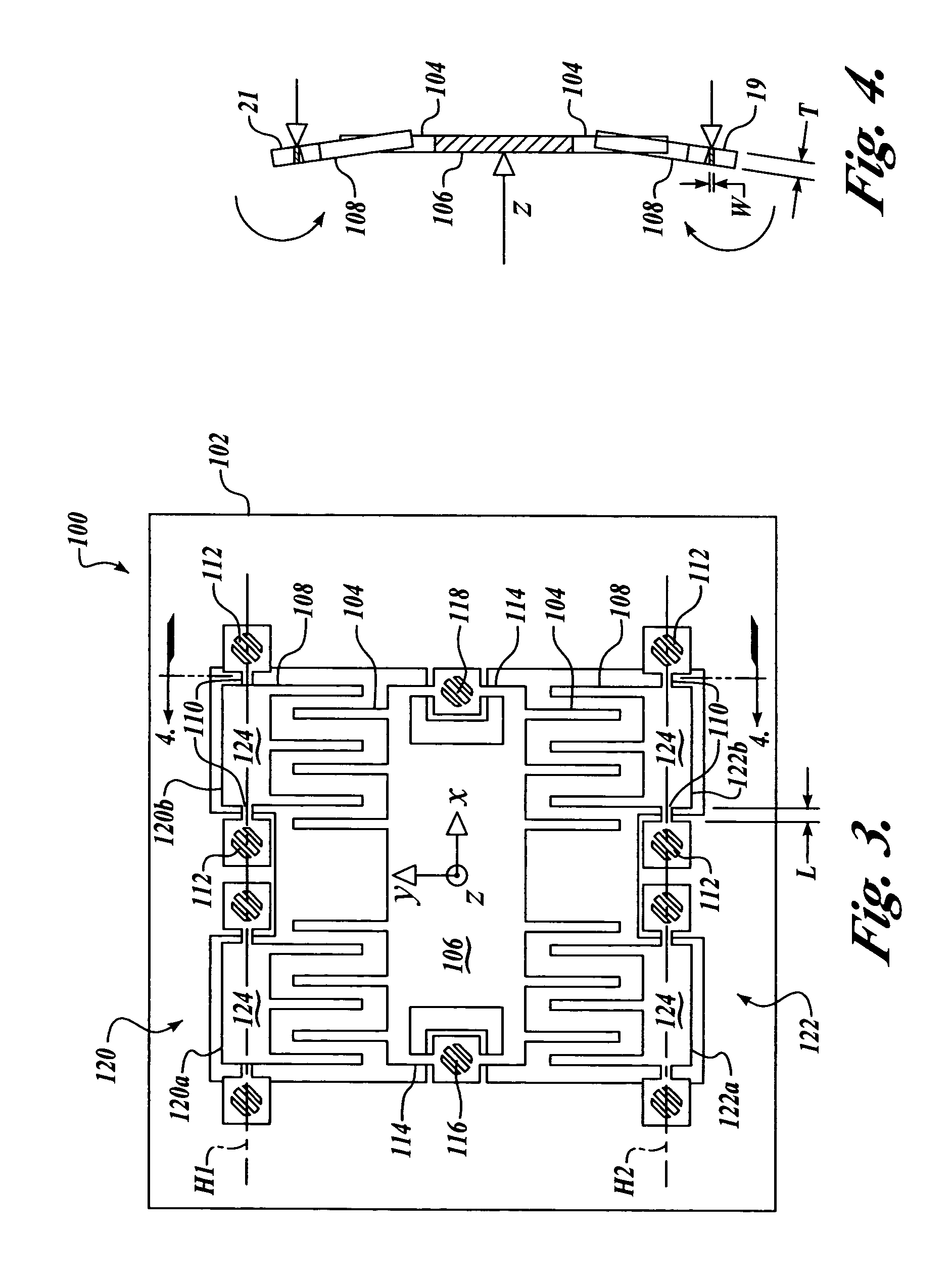 Out-of-plane compensation suspension for an accelerometer