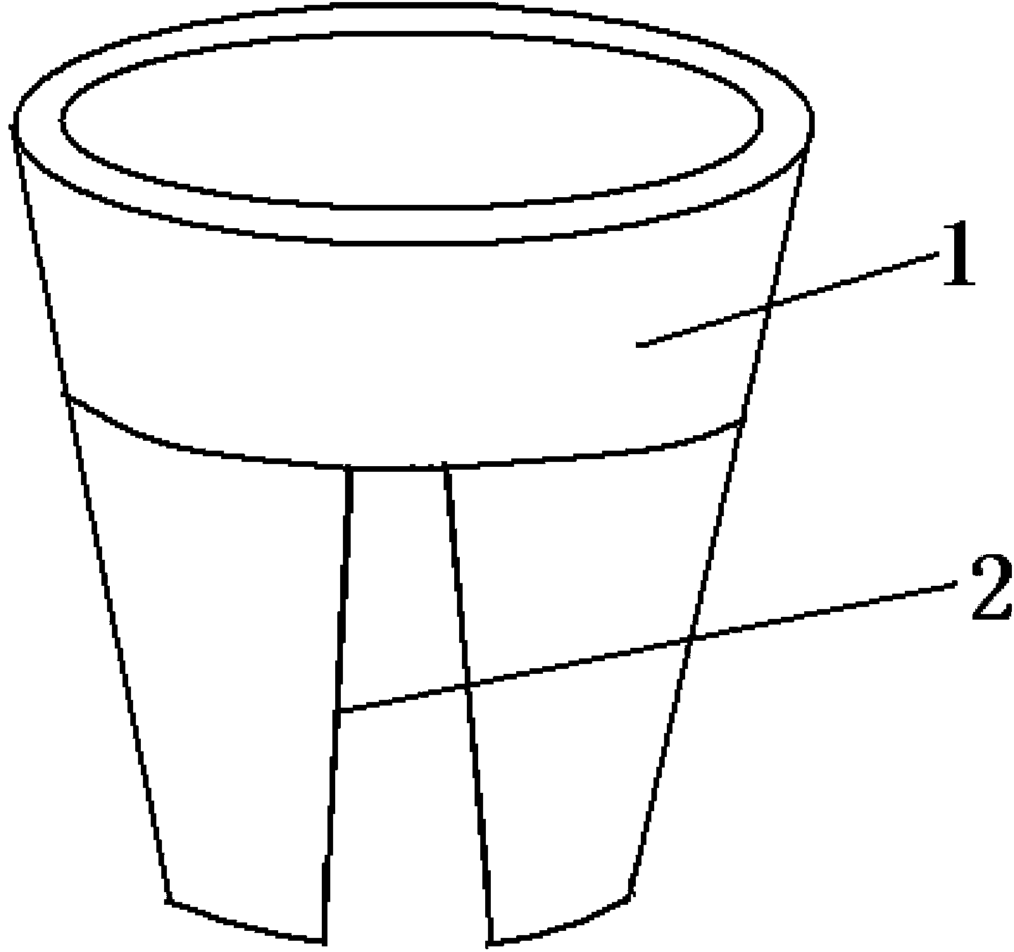 Flowerpot capable of being placed on handrail