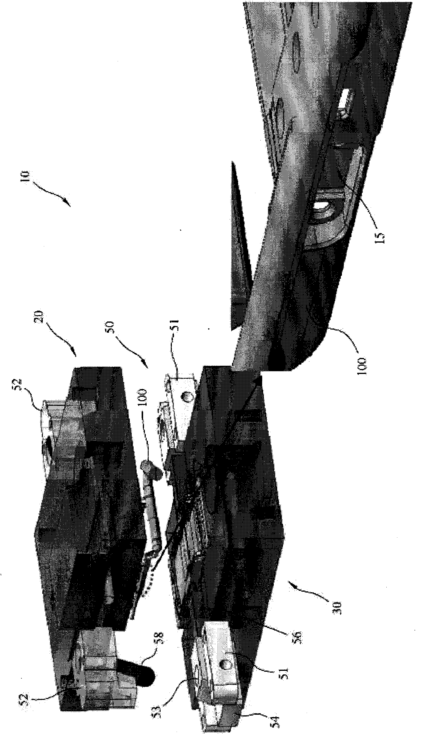 Slide die casting device for amorphous substance