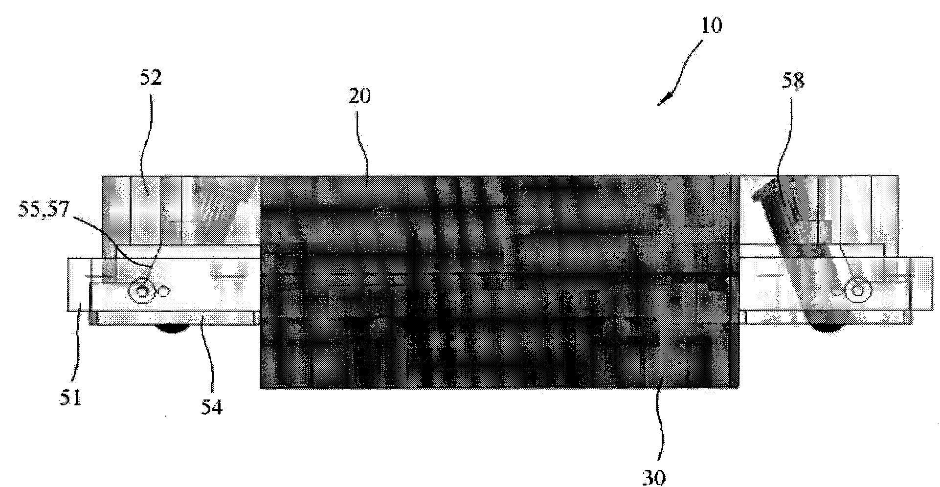 Slide die casting device for amorphous substance