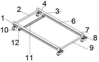 Snow removing device for steel structure roof