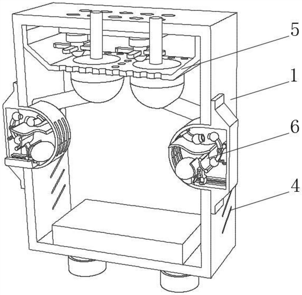 Intelligent temperature measurement regulation and control device of high-voltage switch cabinet