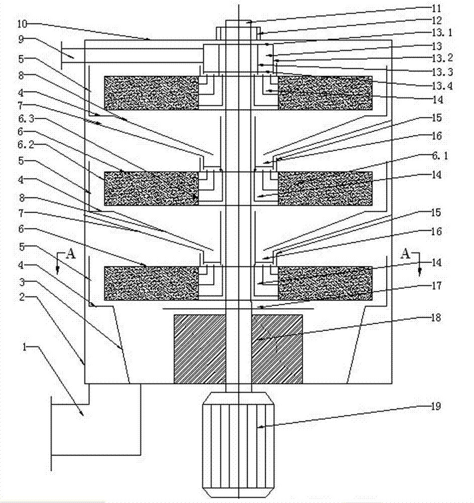 Supergravity device for rapidly dissolving water-soluble polymers