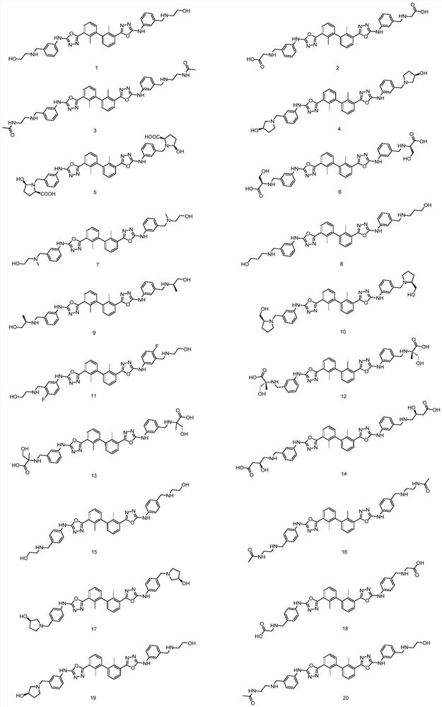 Five-membered heterocycle substituted biphenyl compound and preparation method and application thereof