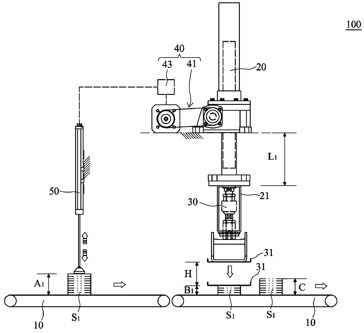 Paper sheet stacking height compressing mechanism and paper sheet stacking height control method for paper products