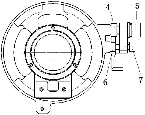 Field of view switch position adsorption device and infrared thermal imager