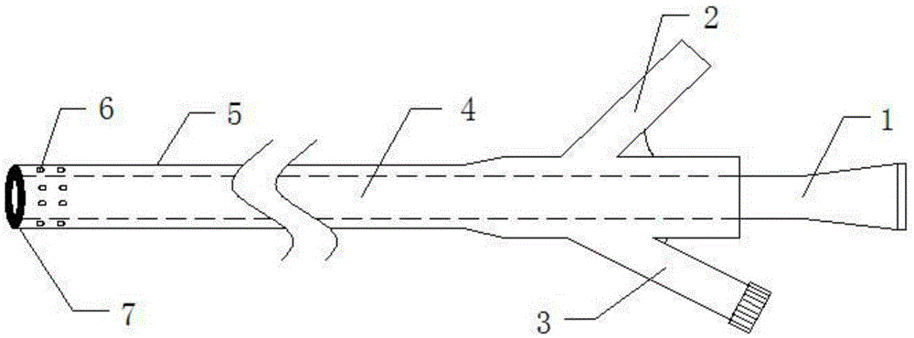 Coaxial sleeve tube type water circulation quick calculus removal device used after flexible ureteroscope lithotripsy