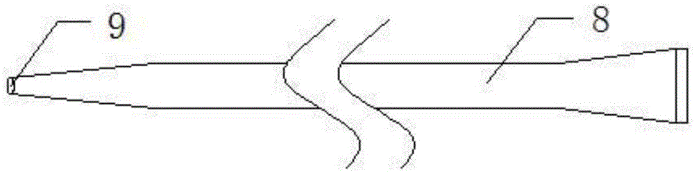 Coaxial sleeve tube type water circulation quick calculus removal device used after flexible ureteroscope lithotripsy