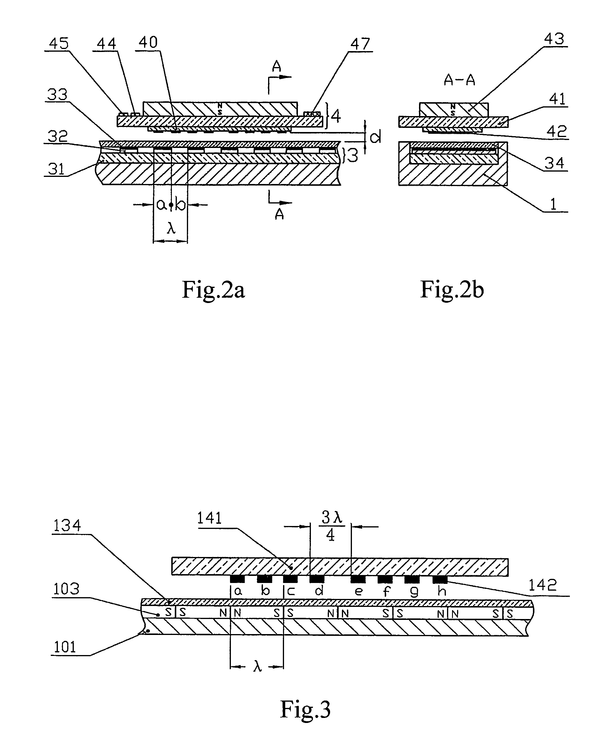 Magnetic displacement measurement device