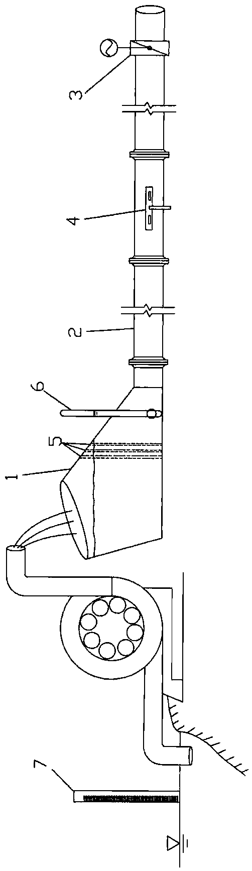 Device and method for measuring water yield-electric quantity conversion coefficient of irrigation pumping station in plain river network