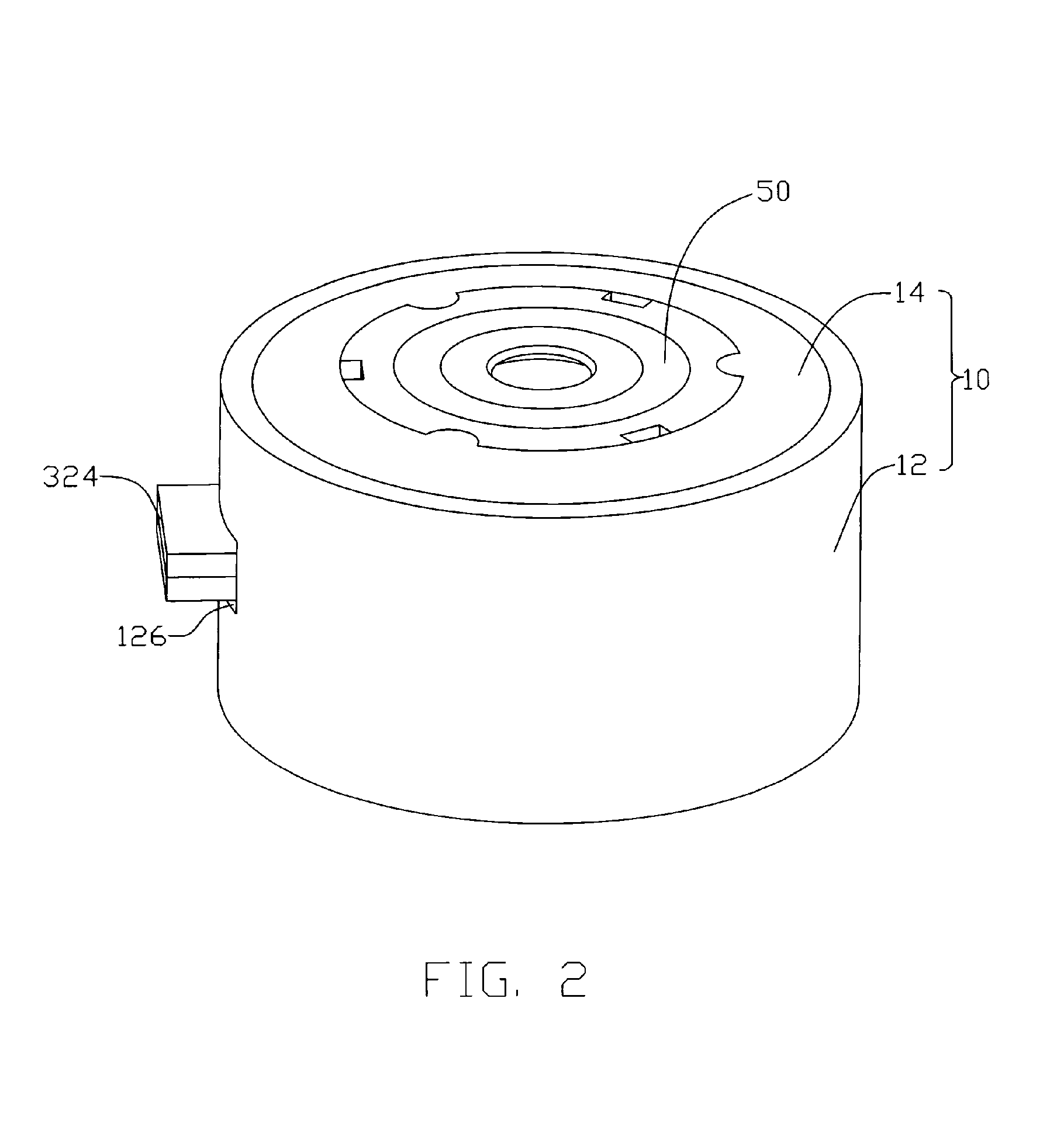 Motor structure with built-in lens