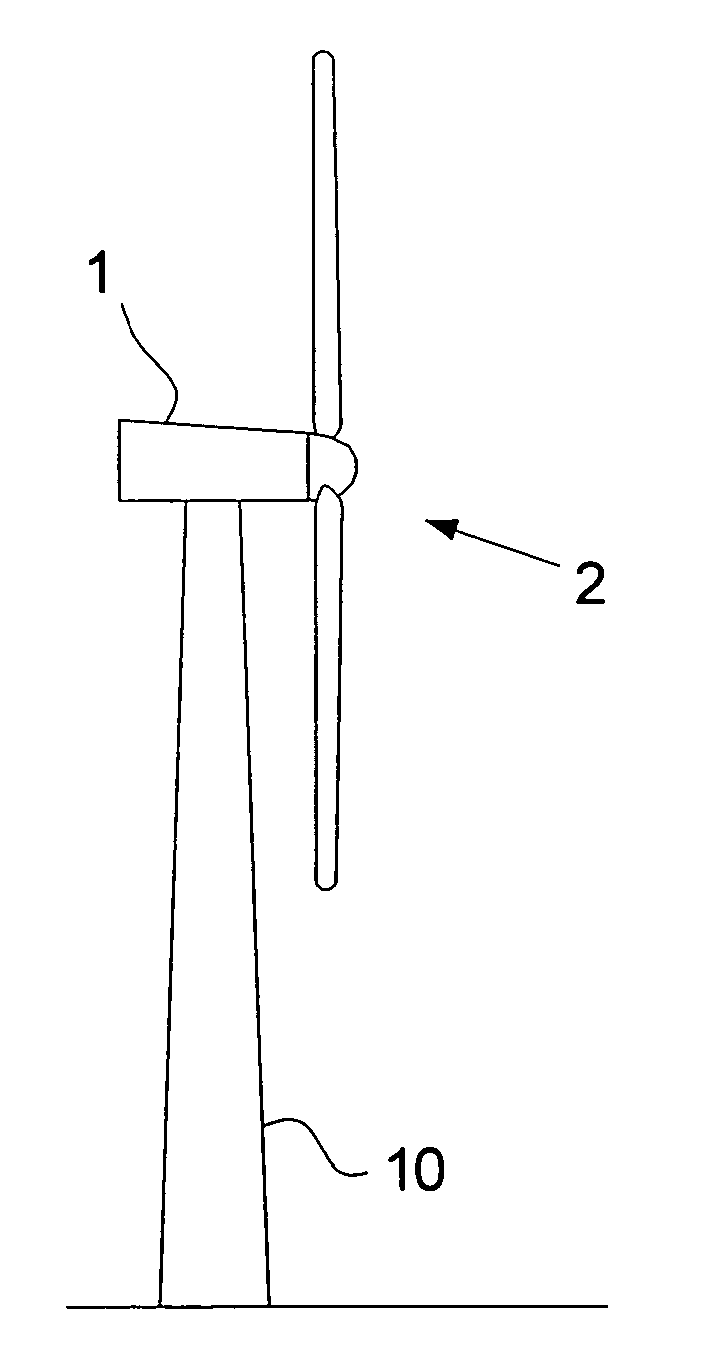 Wind turbine tower suspension means