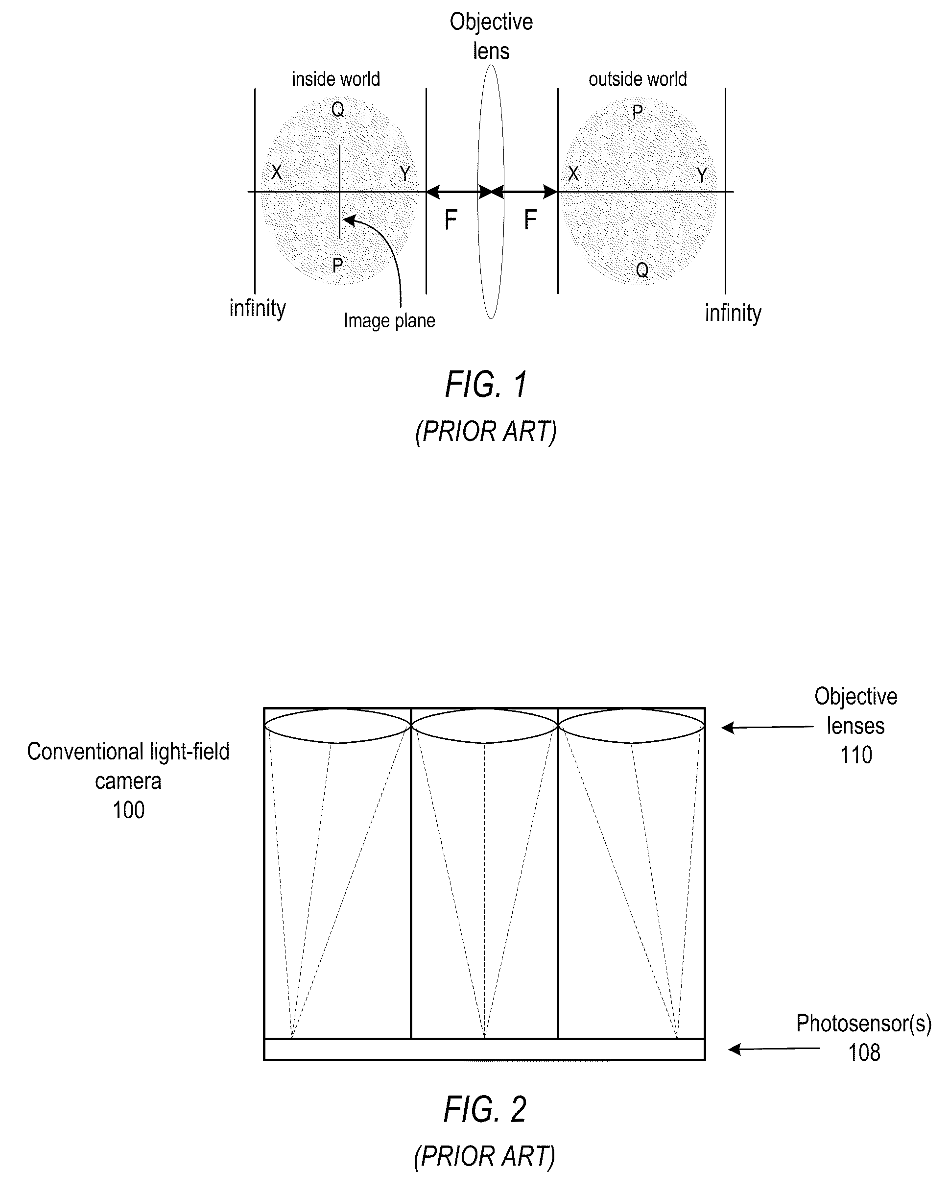 Plenoptic camera with large depth of field