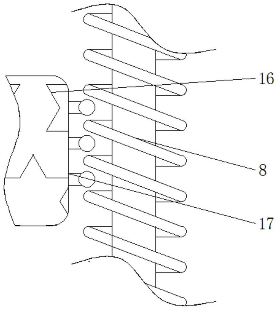 Device for preventing crushed materials from splashing and facilitating crushing of garbage treatment crusher