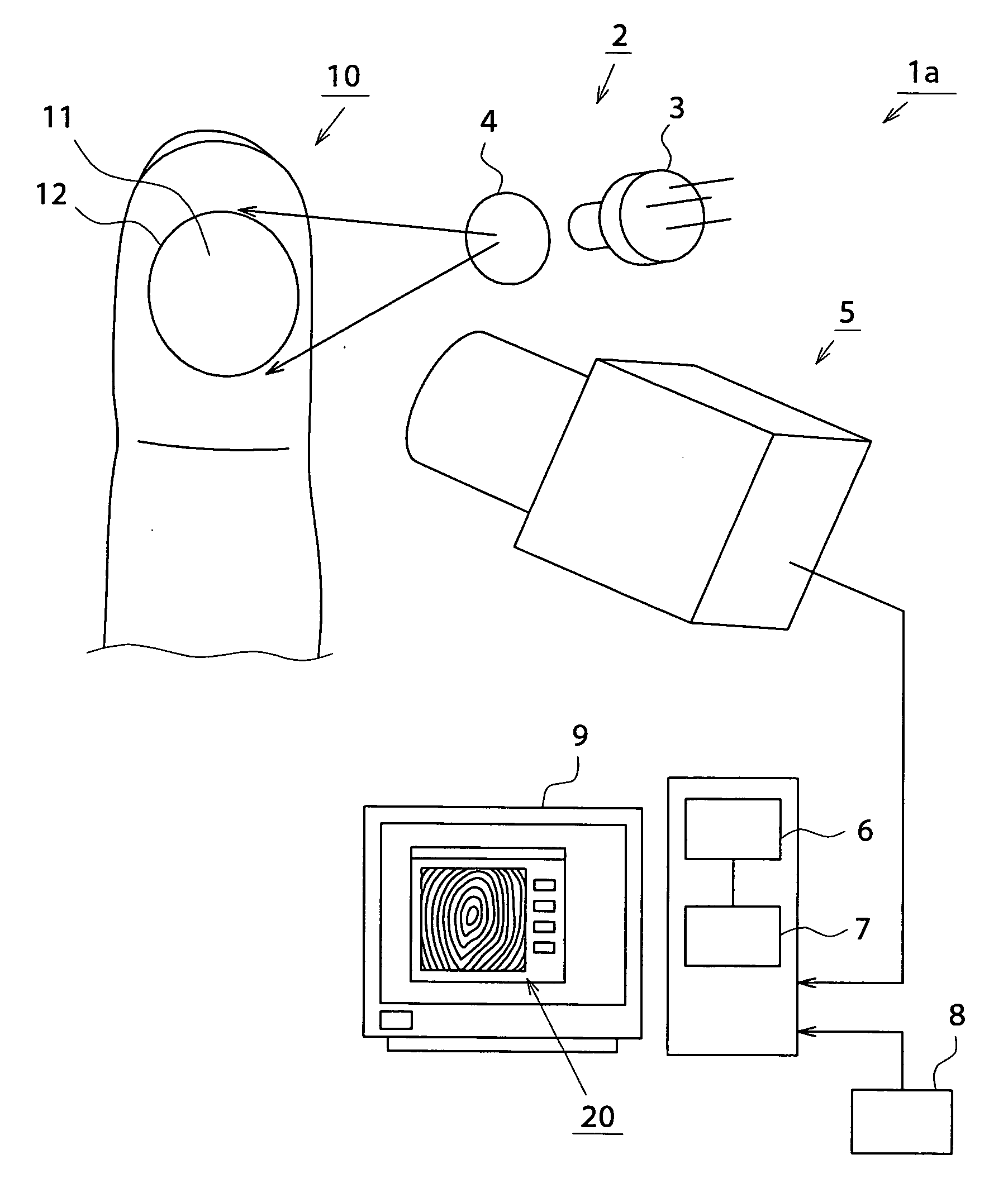 Method for acquiring personal identification data, personal identification method, apparatus for acquiring personal identification data, and personal identification apparatus