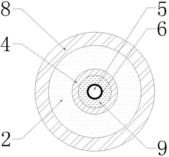 Testing system for internal temperature distribution in process of fusion cast forming of explosives