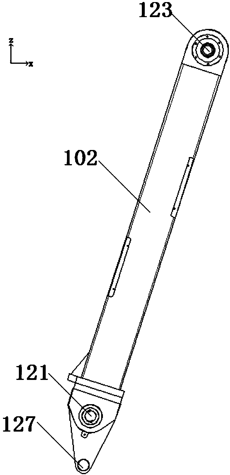 Planar line track robot