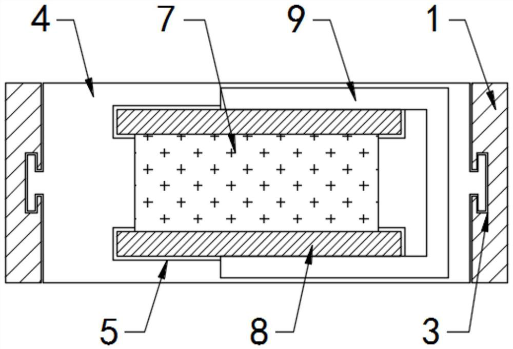 Flat core package gold spray frame