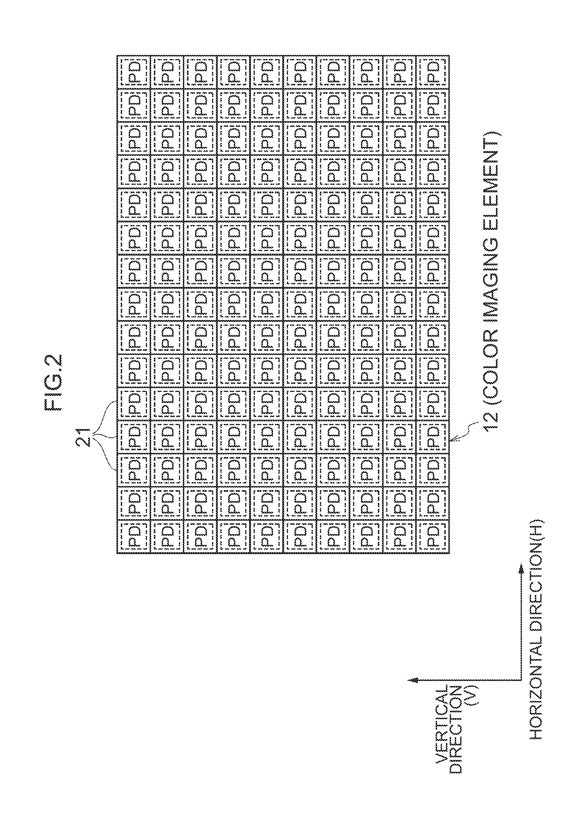 Color imaging element and imaging device