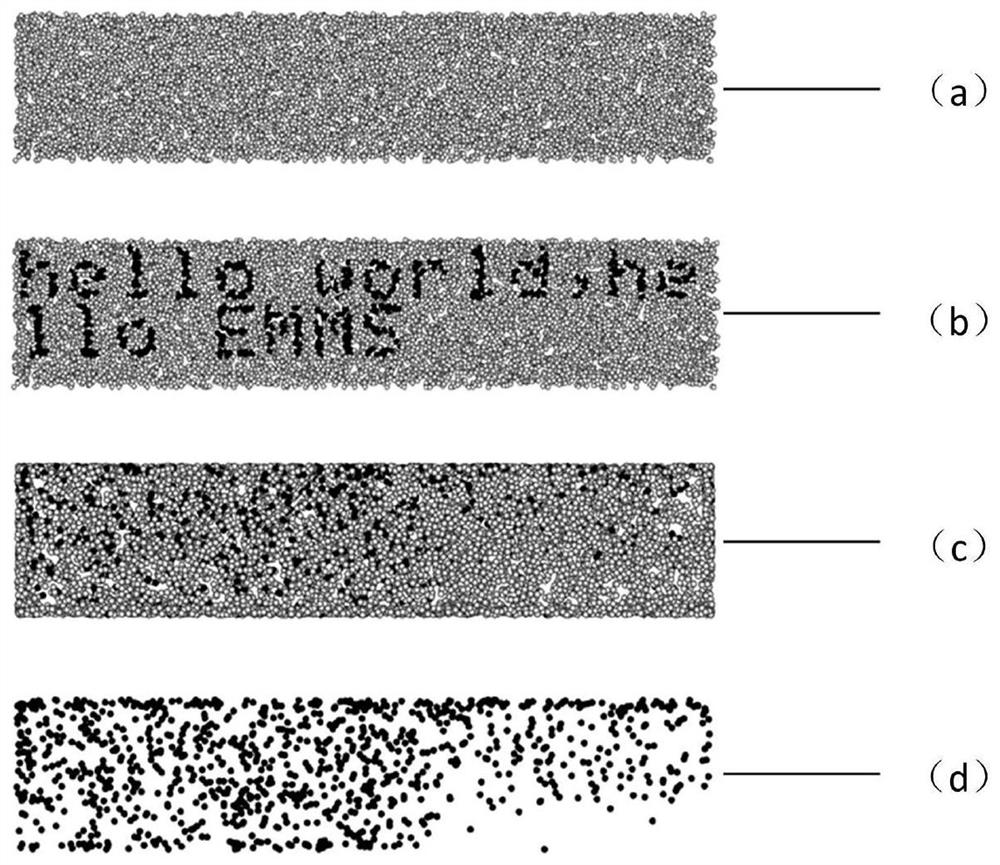 Symmetric key encryption method based on deterministic particle evolution simulation system