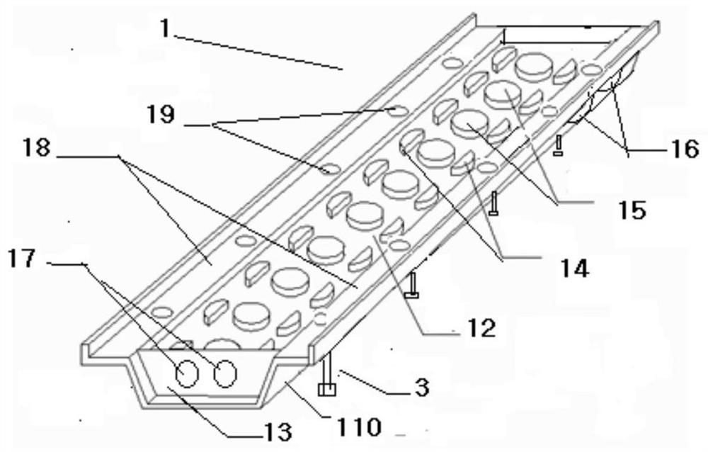 An overhead floor heating system