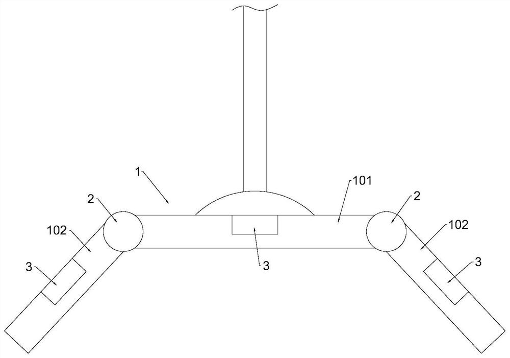 A saddle type microwave irradiator