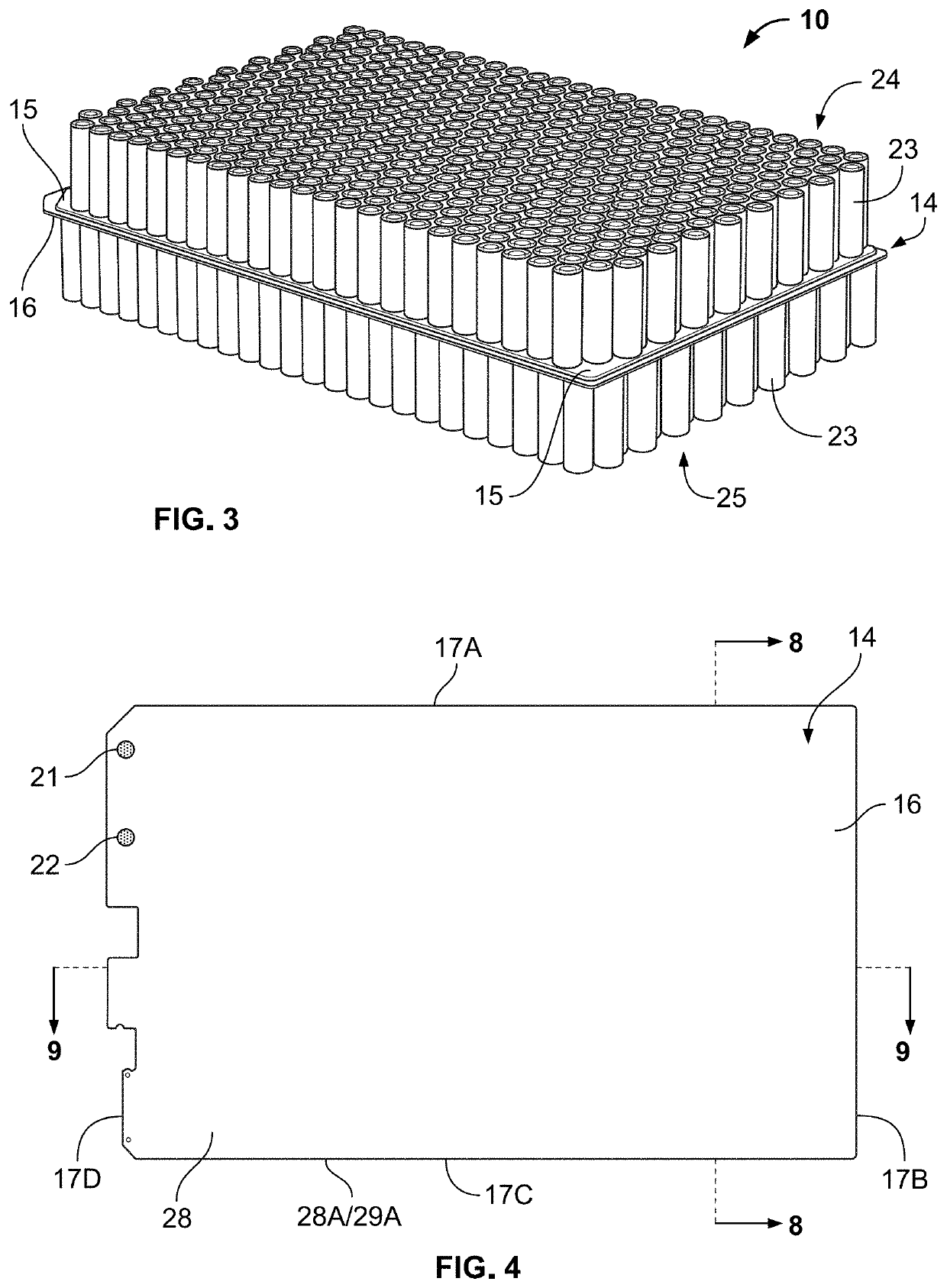 Serpentine counter flow cold plate for a vehicle battery module