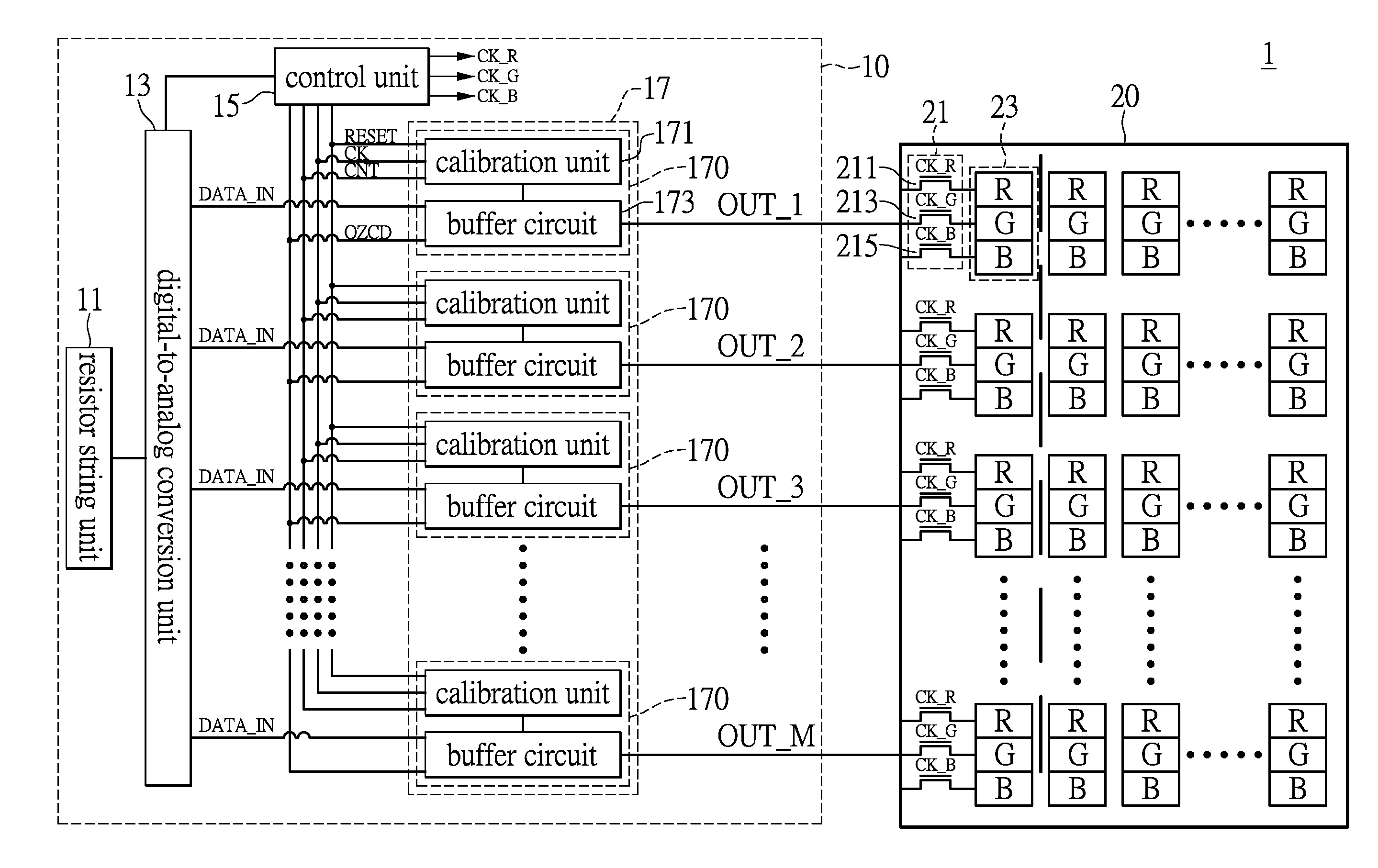 Drive circuit of organic light emitting display and offset voltage adjustment unit thereof