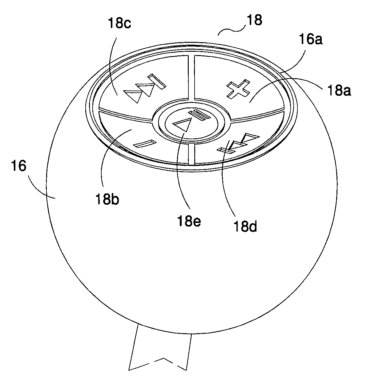 Marine throttle mounted stereo control