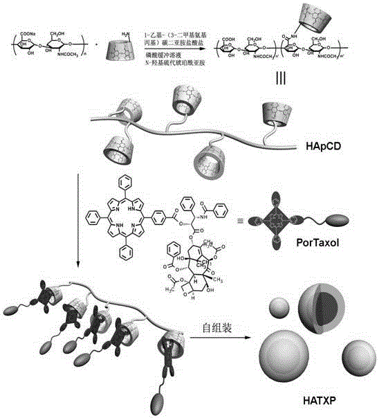 A supramolecular assembly and preparation method for targeted delivery of paclitaxel anticancer prodrug