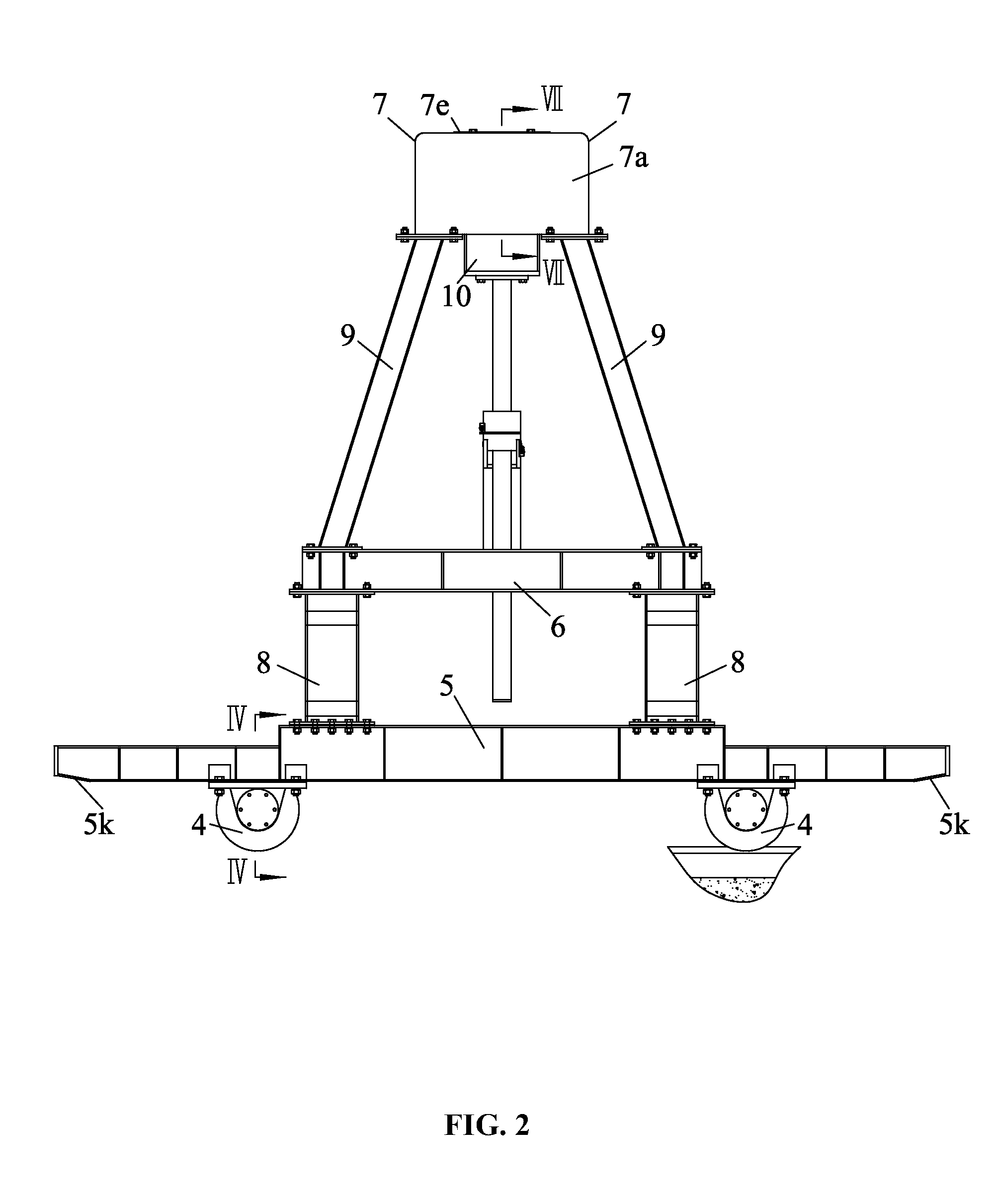 Marking machine for hull block sections