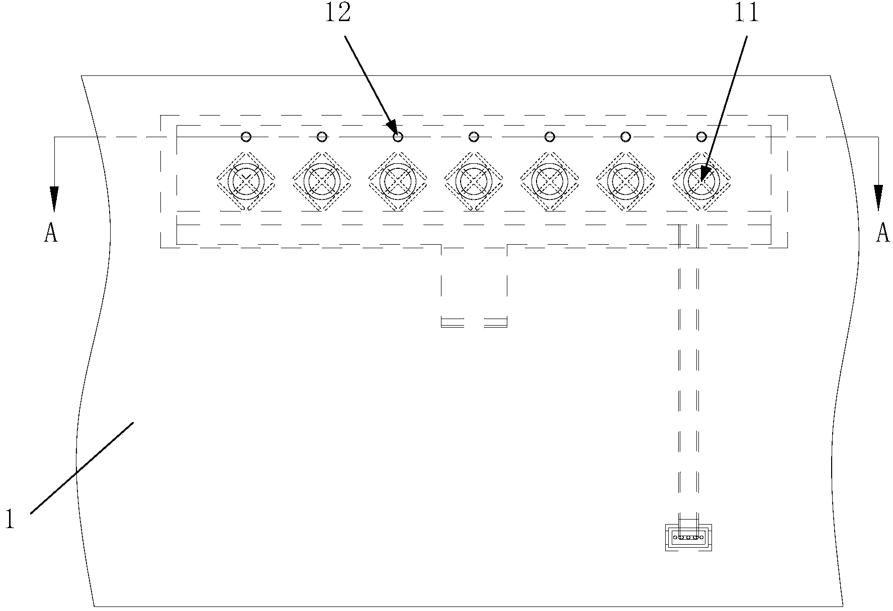 Touch key assembly and method for producing touch key assembly