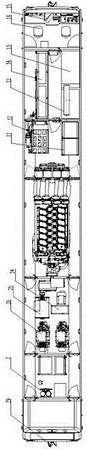 Novel meter-gauge alternating current transmission internal combustion locomotive