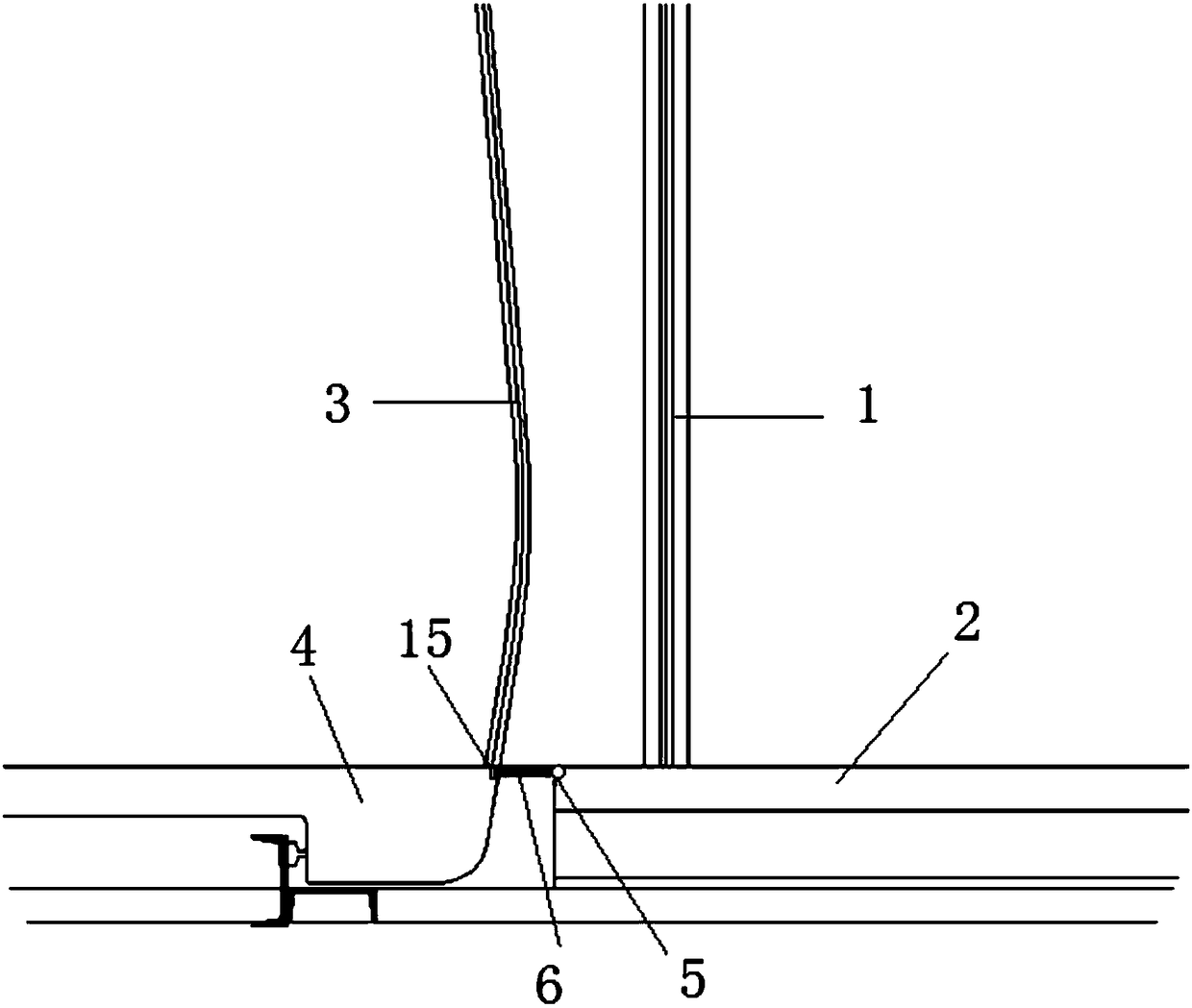 Pedal system between air rail train and platform and control method of pedal system