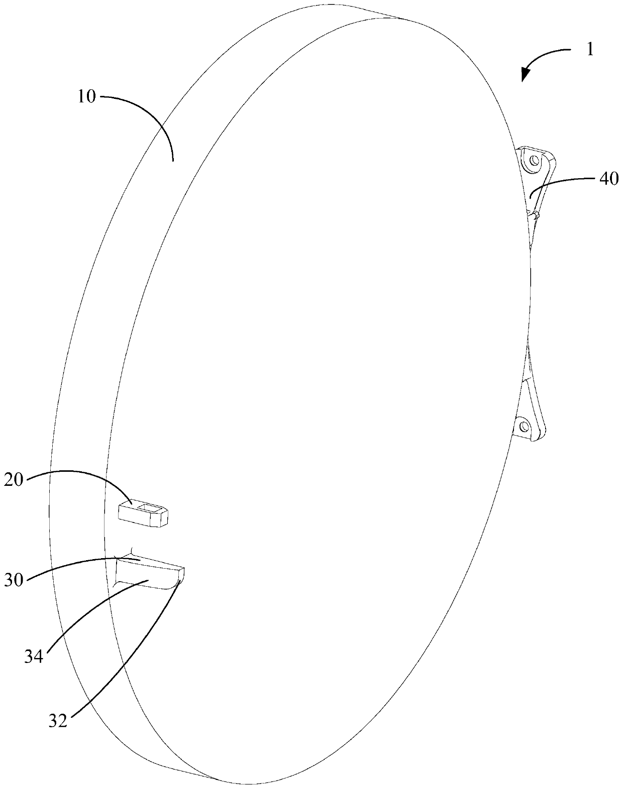 Door fitting and clothes treating apparatus