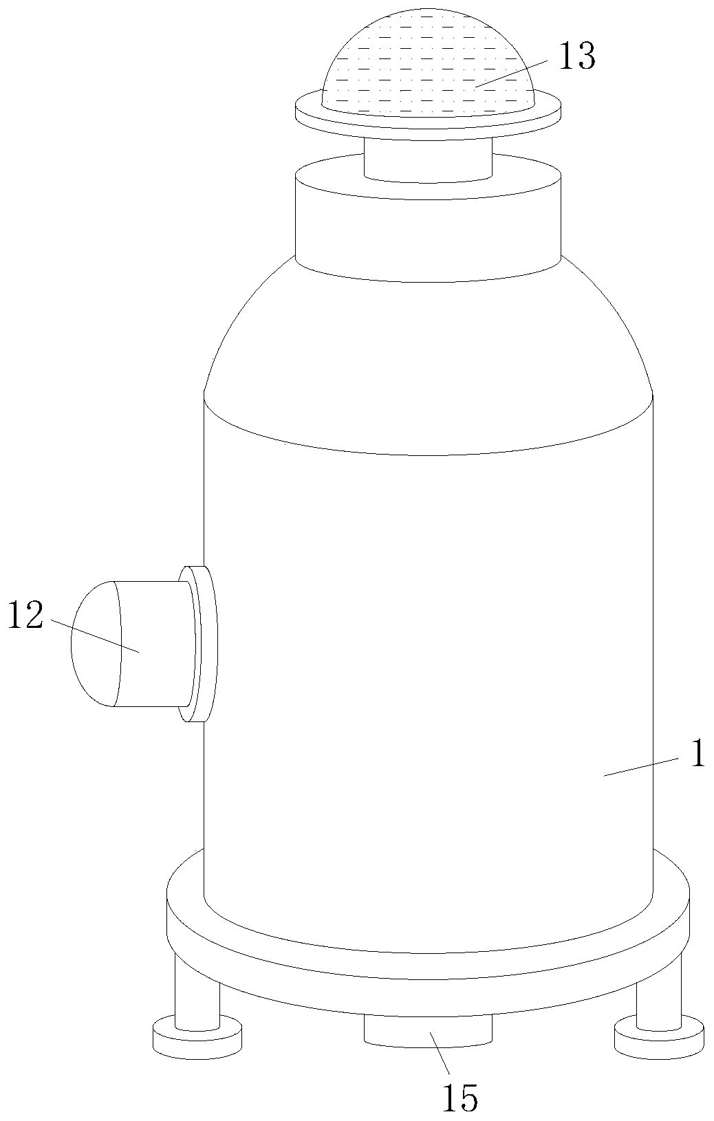 Cleaning device for coal cinder furnace in gas station