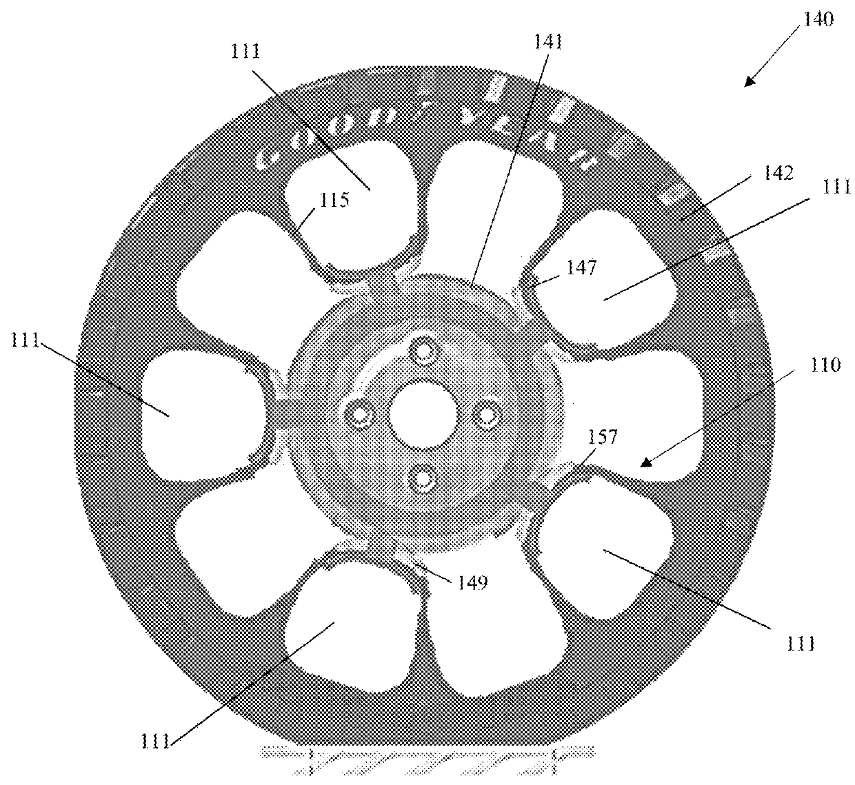 Non-pneumatic support structure