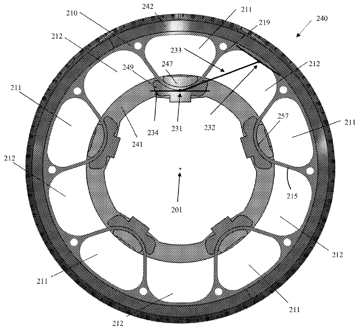 Non-pneumatic support structure