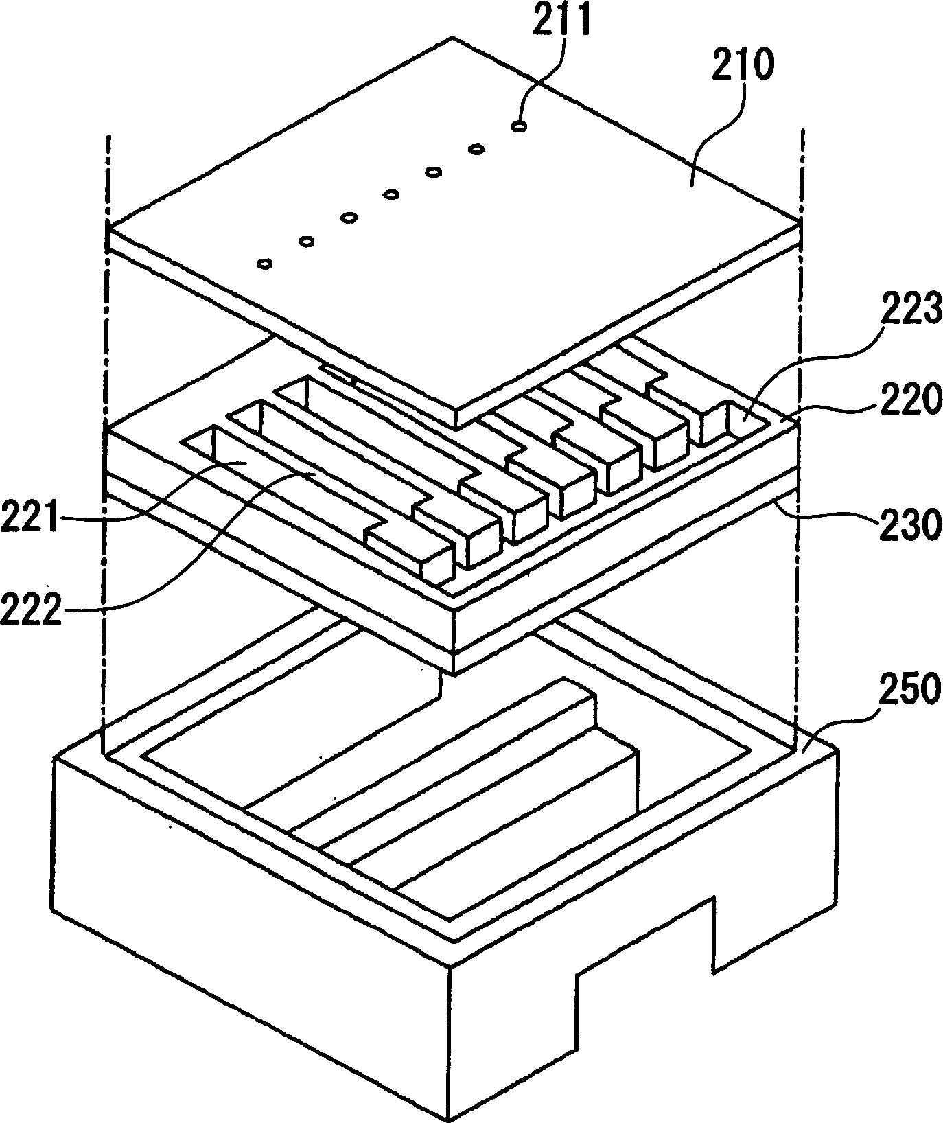 Working table device, film-forming device, optical element, semiconductor element and electronic device