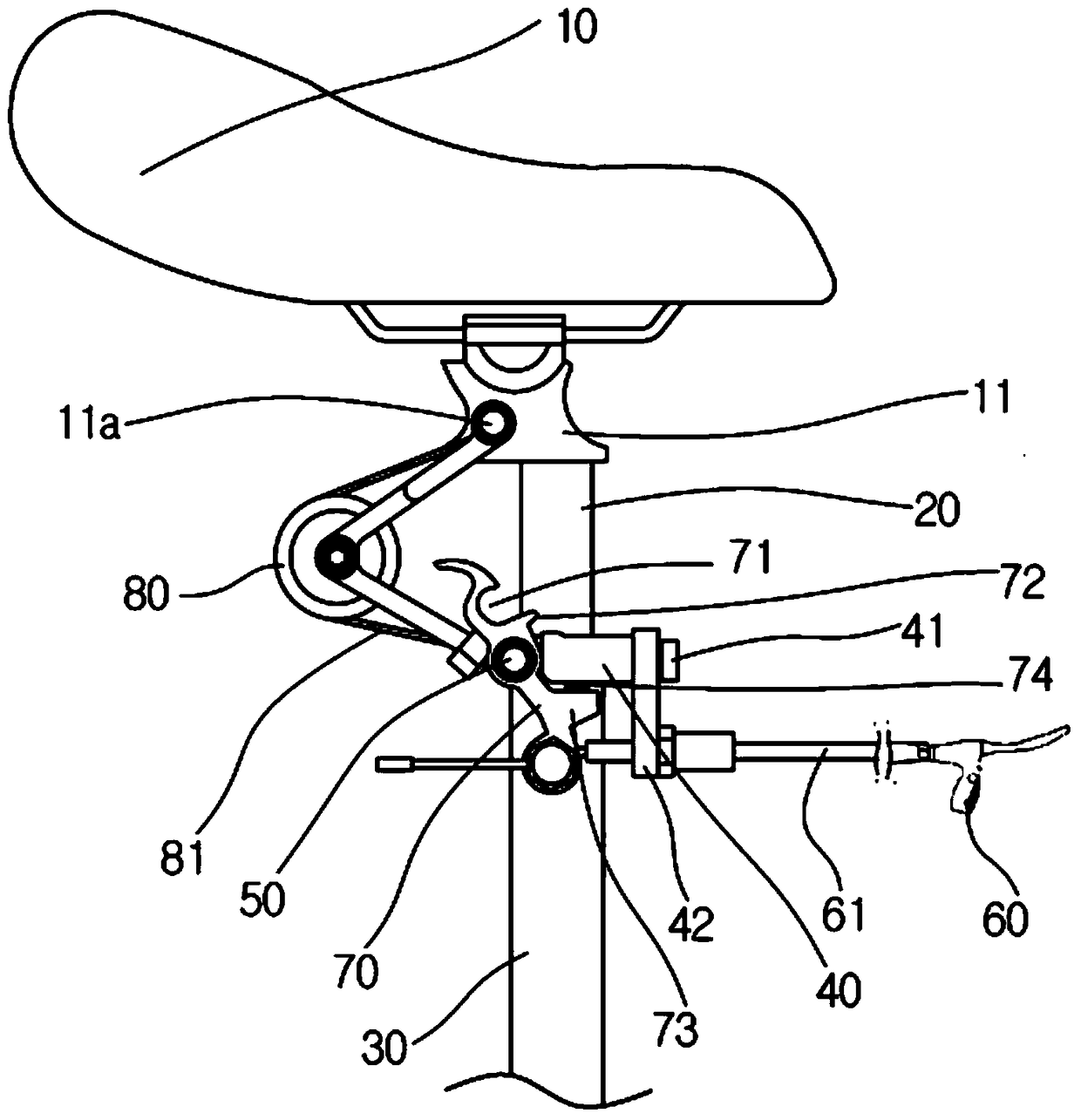 Bicycle Saddle Lifting Device