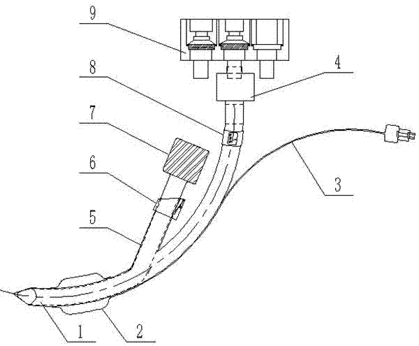 Trachea puncture cannula for cervical surgery