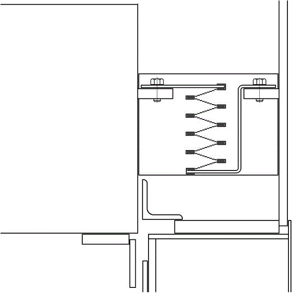 Sealing device of circular arc section of fan-shaped plate of air preheater