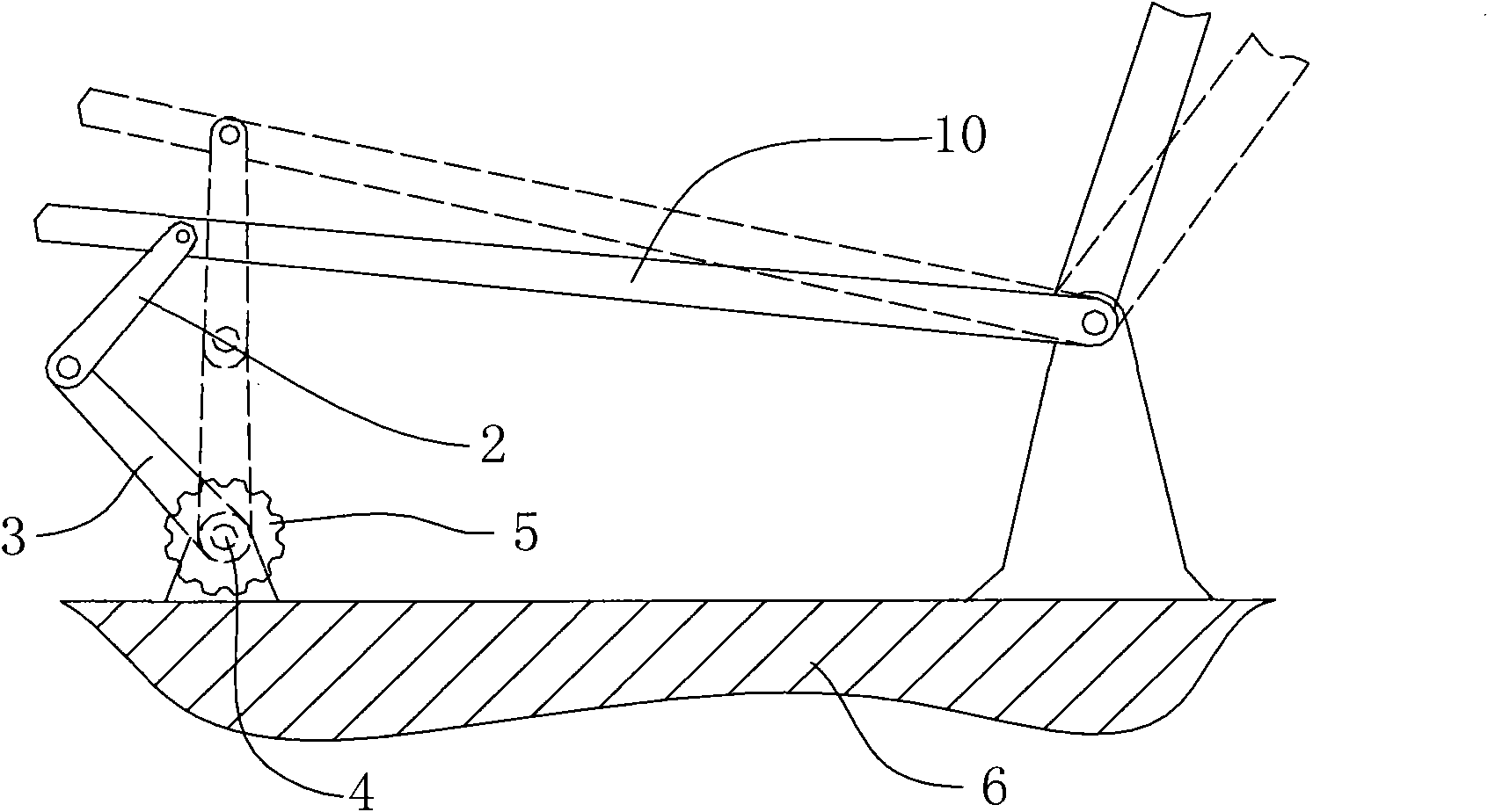 Automobile seat height-regulating device