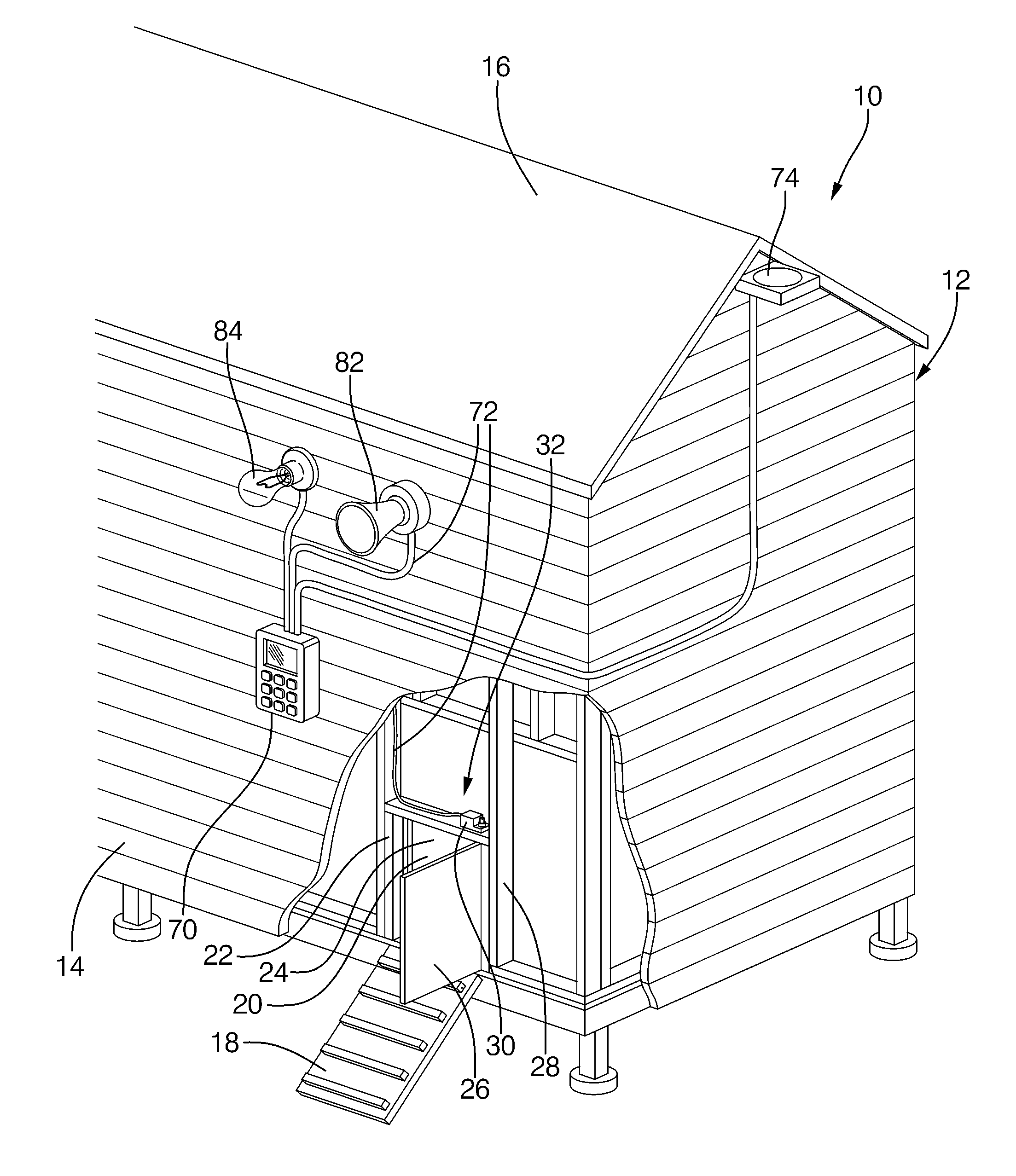 Chicken coop door module