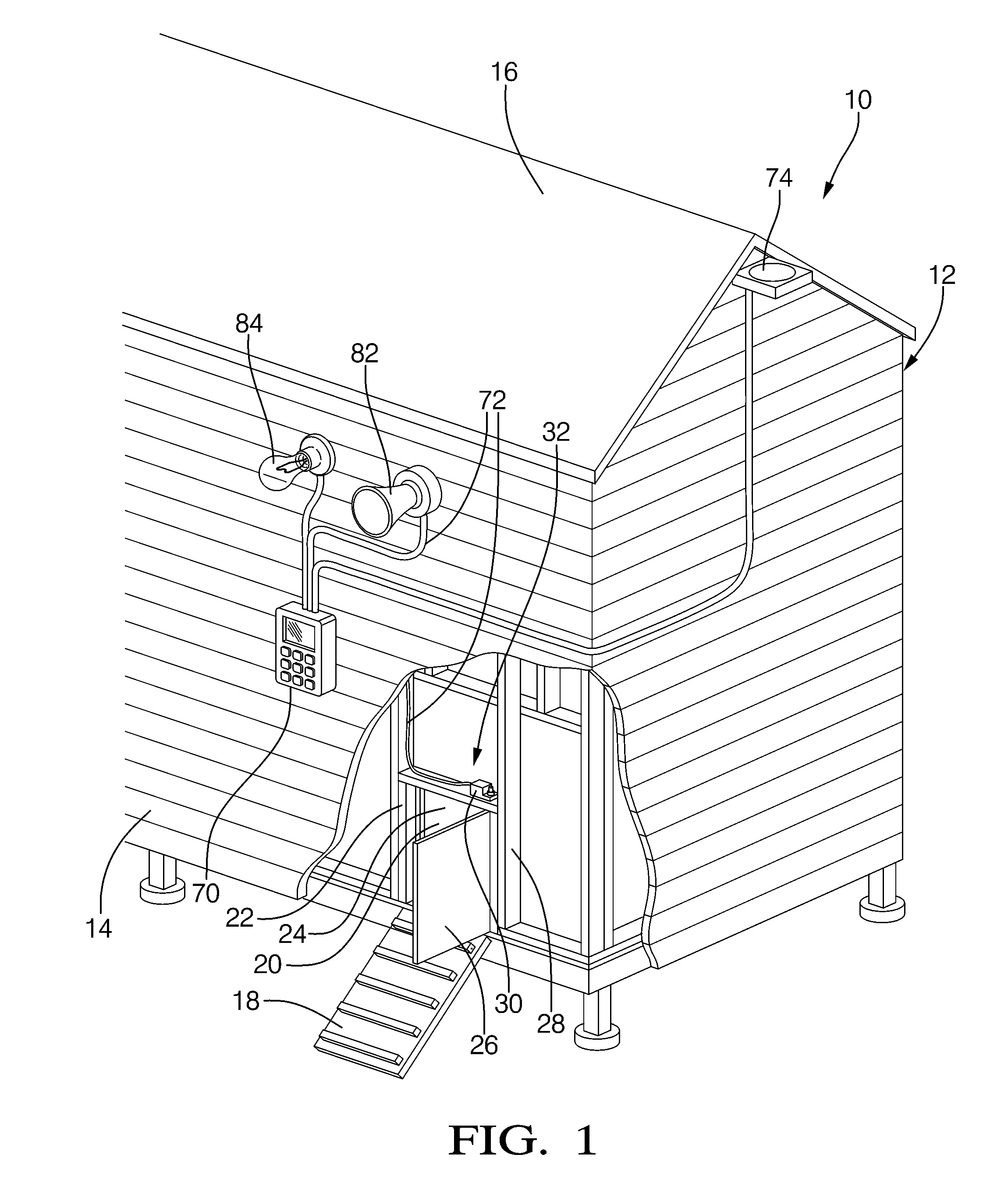 Chicken coop door module