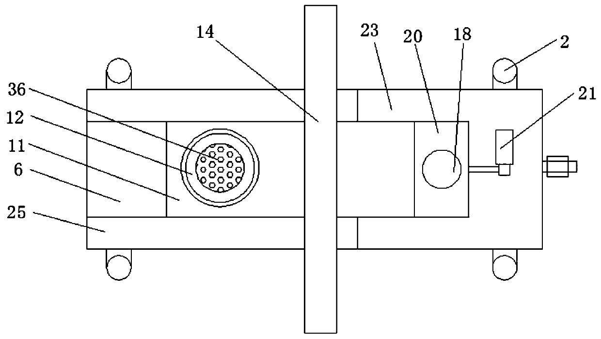 A chip removal device for metal materials