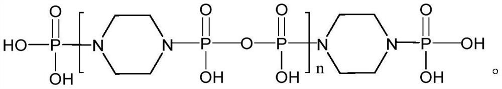 A kind of halogen-free flame retardant with high fluidity and resistance to precipitation and its preparation method and application